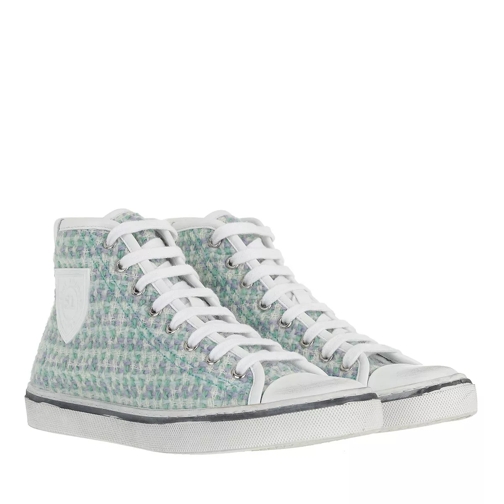 Saint Laurent Bedford Sneakers Leather Parme Turquoise High-Top Sneaker