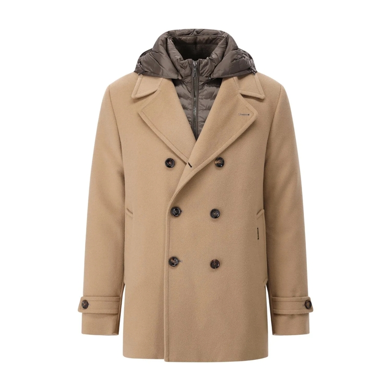 Moorer  Kurzmantel Eligio mit gestepptem Futter Braun