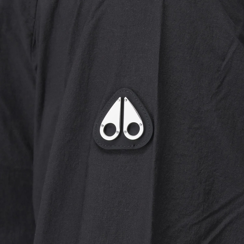 Moose Knuckles Strickjacke Bomberjacke mit Logo schwarz(Image 5)