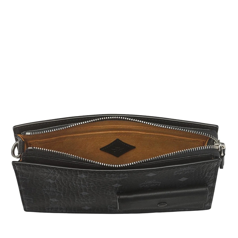 MCM Crossbody Bag Aren Vi Crossbody Sml Bk Black(Image 7)