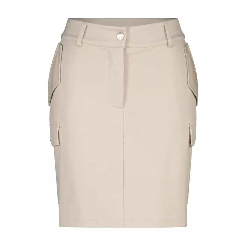 LIU JO  Jersey-Rock mit Gürtel 47702406463834 Beige