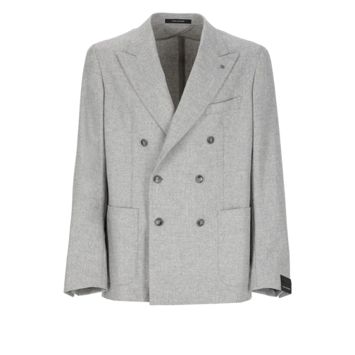 Tagliatore Blazer Doublebreasted Virgin Wool Jacket Grey