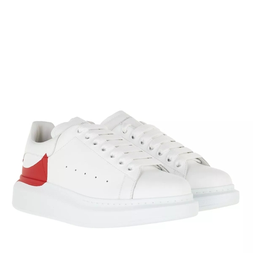 Alexander McQueen Oversized Sneaker White/Lust Red sneaker a piattaforma