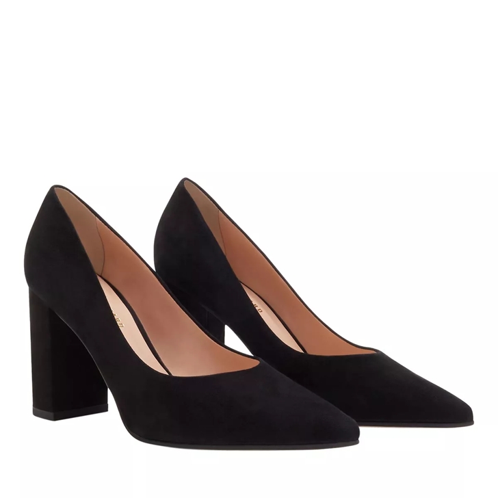 Black suede pumps 2 best sale inch heel