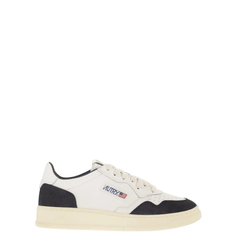 Autry International Lage-top sneaker Medalist Low - Leather And Suede Sneakers White