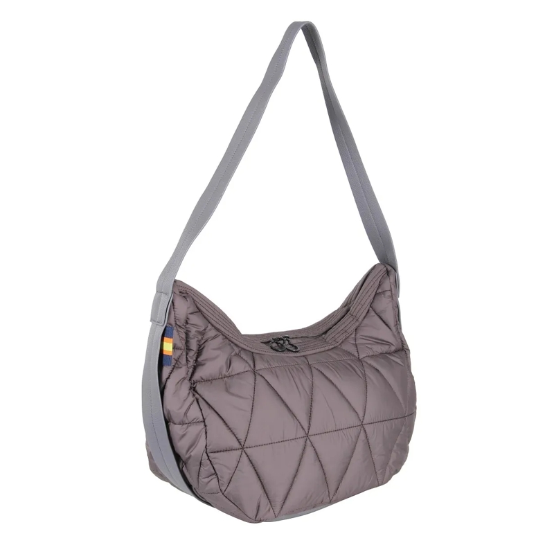 K-Way Schultertasche Quilted Shoulder Bag With Padded Texture Black