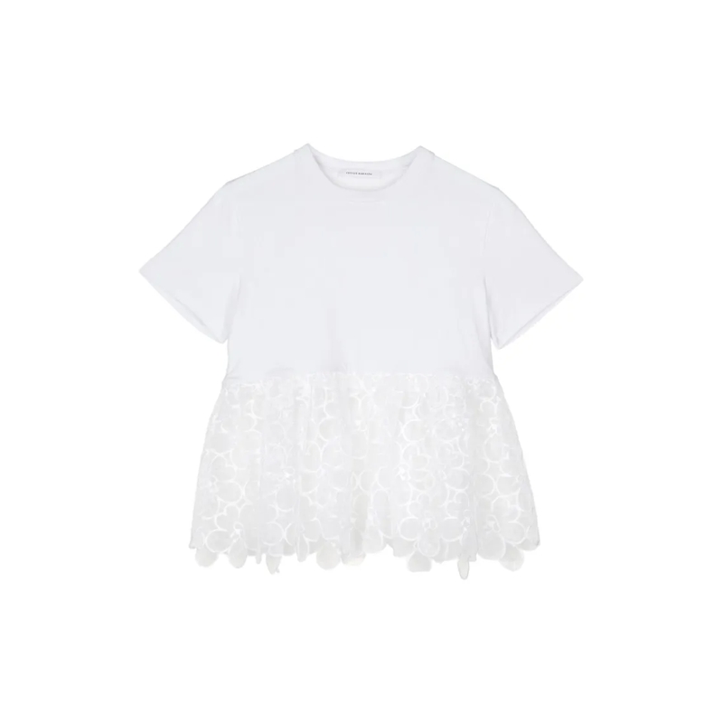 Cecille Bahnsen T-shirt Connie T-Shirt Jersey White
