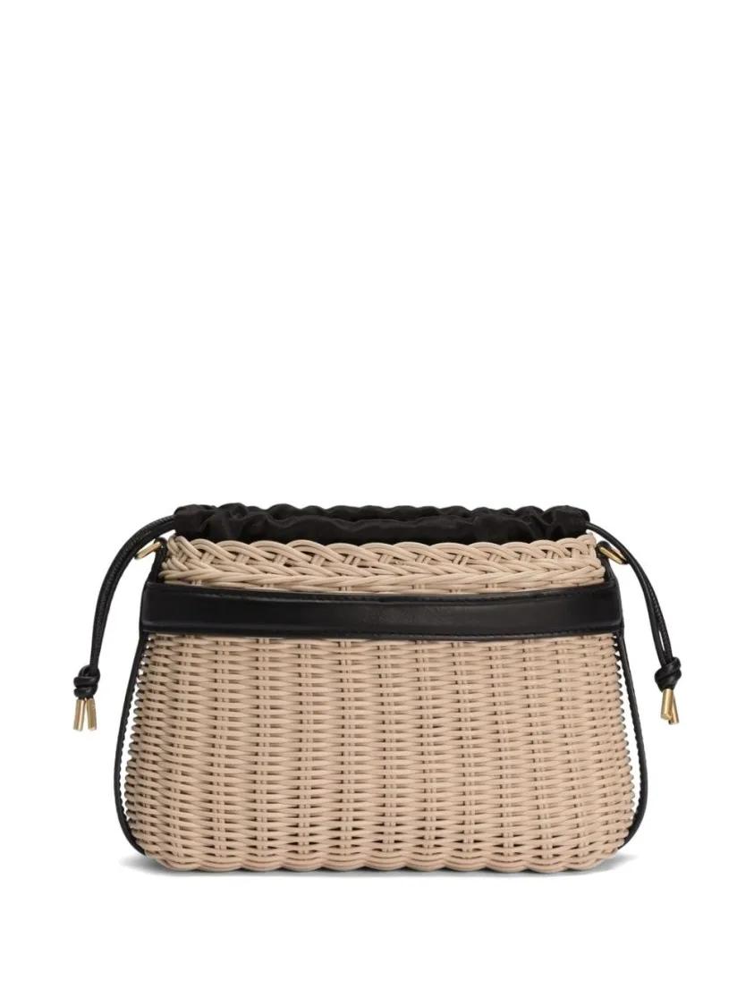 Dolce&Gabbana Hobo bags Woven Design Bag With Shape And Drawstring Closure in beige