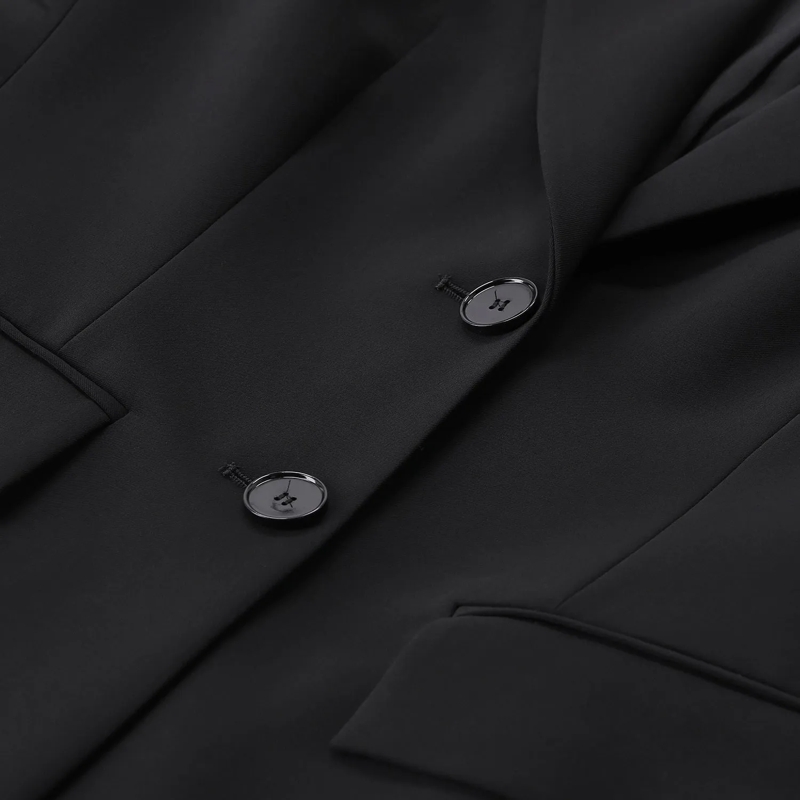Riani Blazer Klassischer Blazer mit Schulterpolstern Schwarz(Image 4)
