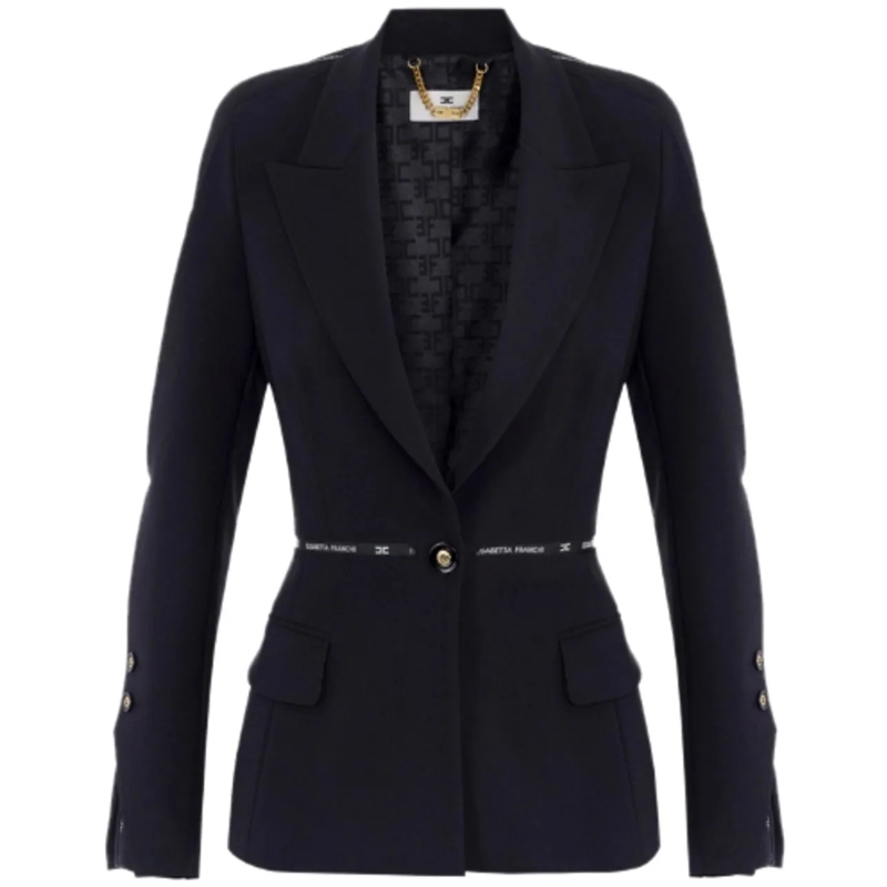 Elisabetta Franchi Veste de transition Jackets Black schwarz