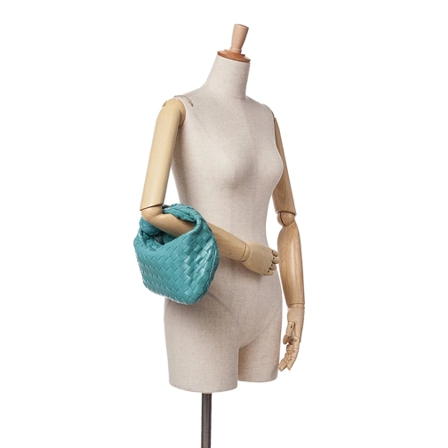 Bottega Veneta Sac à bandoulière 2012-2024 Mini Nappa Intrecciato Jodie blau (Image 10)