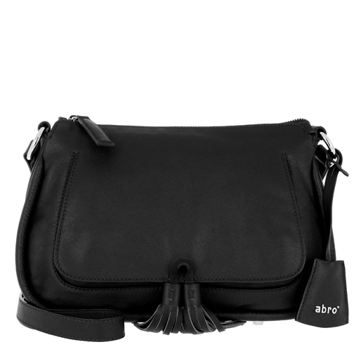 Abro Calf Leather Crossbody Bag Black/Nickel Cross body-väskor