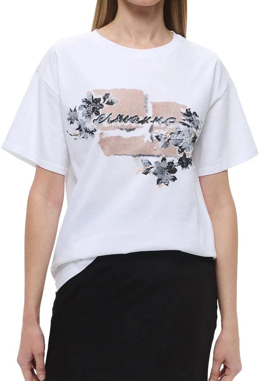 Thumbnail - Ermanno Firenze - T-Shirts And Polos Biancomounero - Größe 40 - white