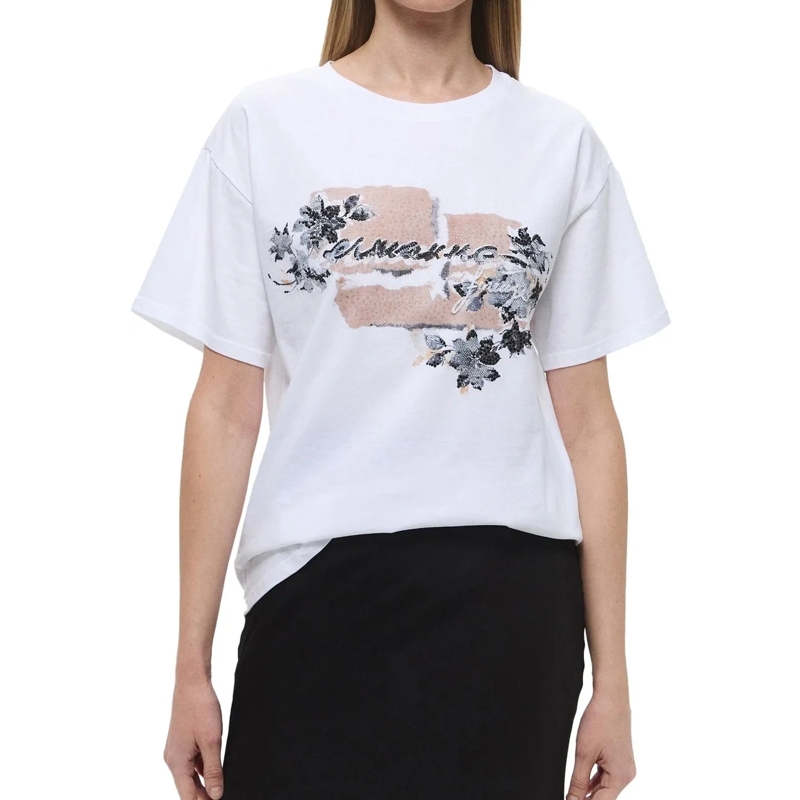 Ermanno Firenze T-shirt T-Shirts And Polos Biancomounero weiß