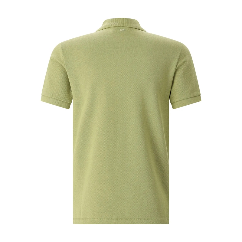 AMI Paris Polohemd Poloshirt mit Logo weiß(Image 7)