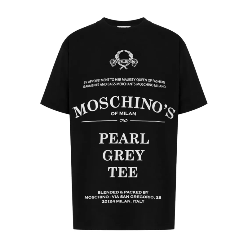 Moschino T-Shirt Neutrals T-Shirt With Classic Fit Black