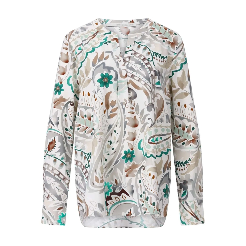Herzensangelegenheit Bluse Blusenshirt aus Seide Creme