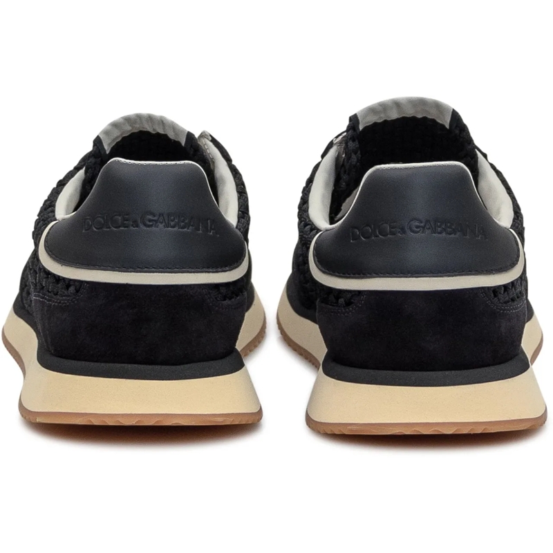 Dolce&Gabbana Low-Top-Sneaker Sneaker Intrecciata schwarz(Image 3)