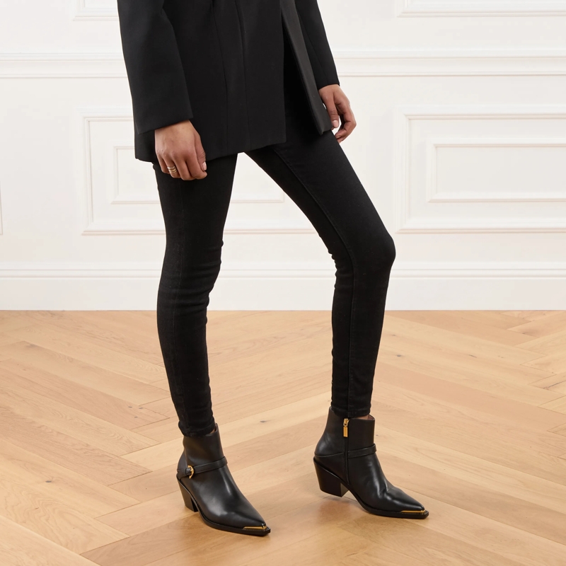 Coccinelle Enkele laarsjes Coccinelleconnie Cow Hide Noir(Image 2)