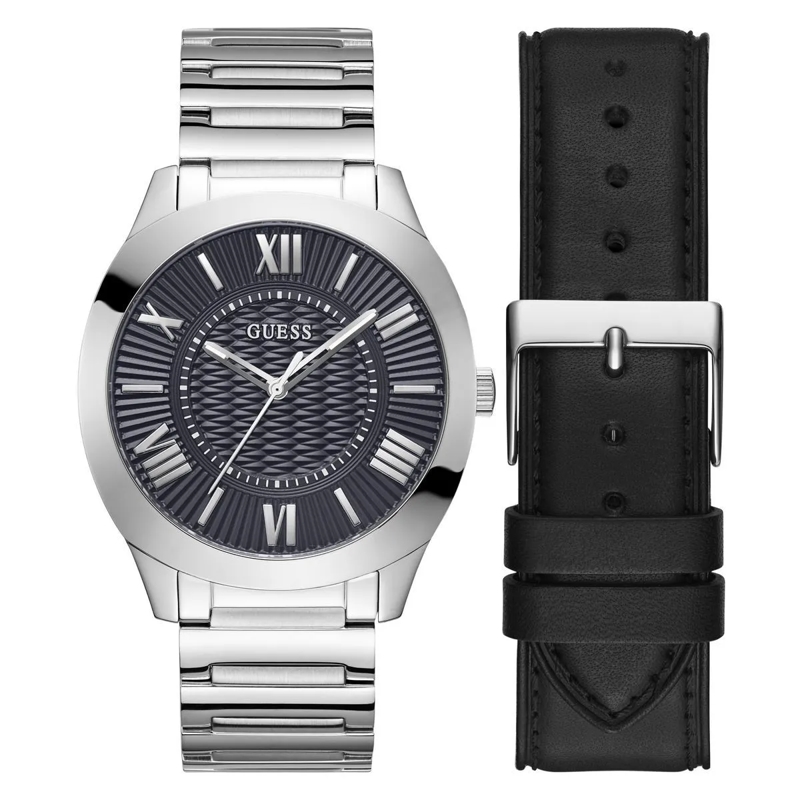 Guess Automatikuhr Analoge Uhr Gbs Arc - Box Set silber