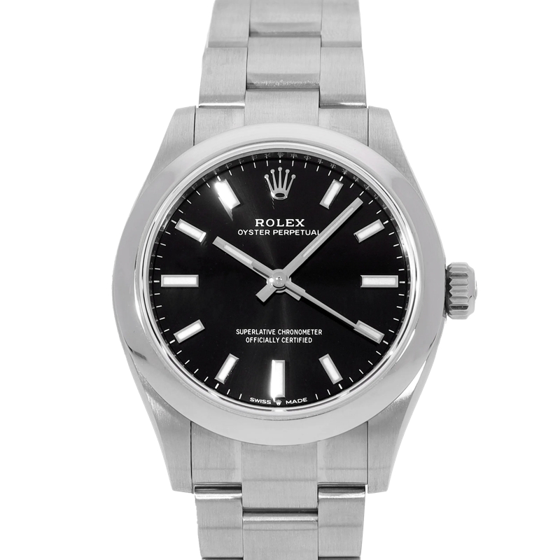 Rolex Montre automatique Oyster Perpetual Schwarz