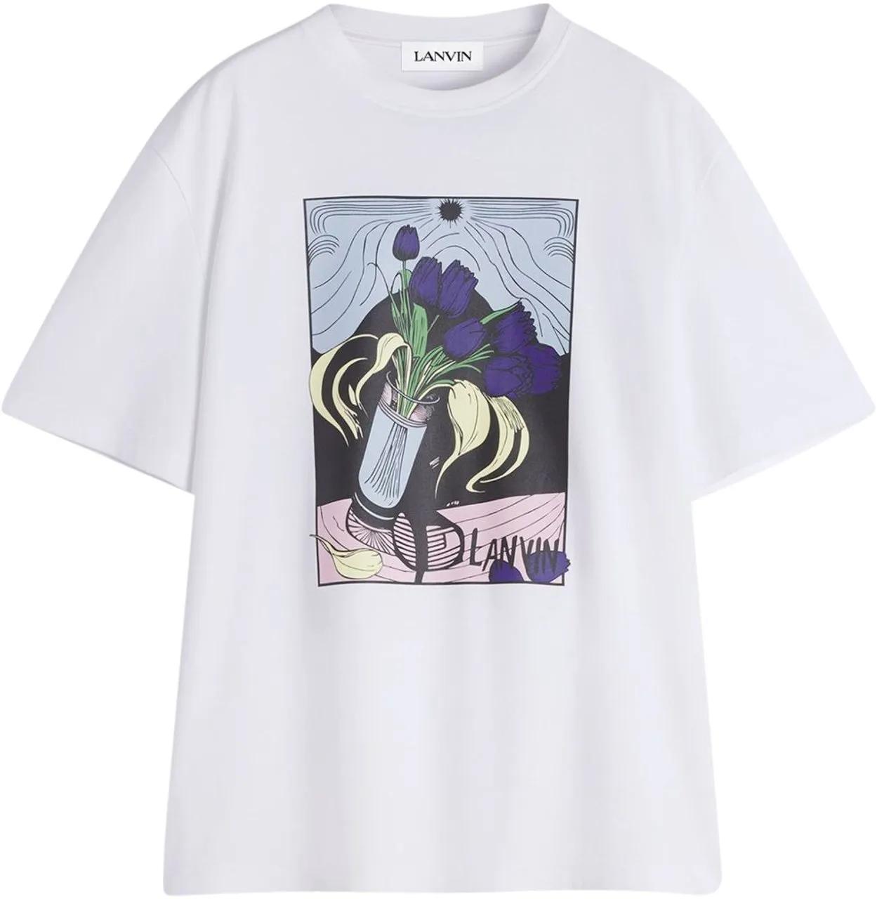 Thumbnail - Lanvin - T-Shirts And Polos Optic White - Größe L - weiß