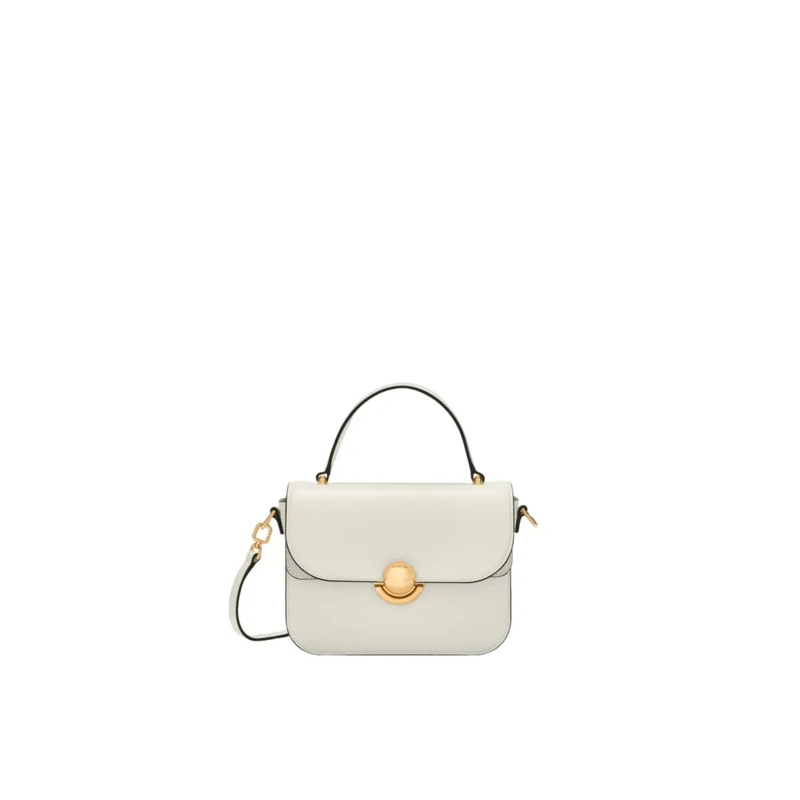 Furla Schultertasche Sfera S Handbag In Cream Color Leather White