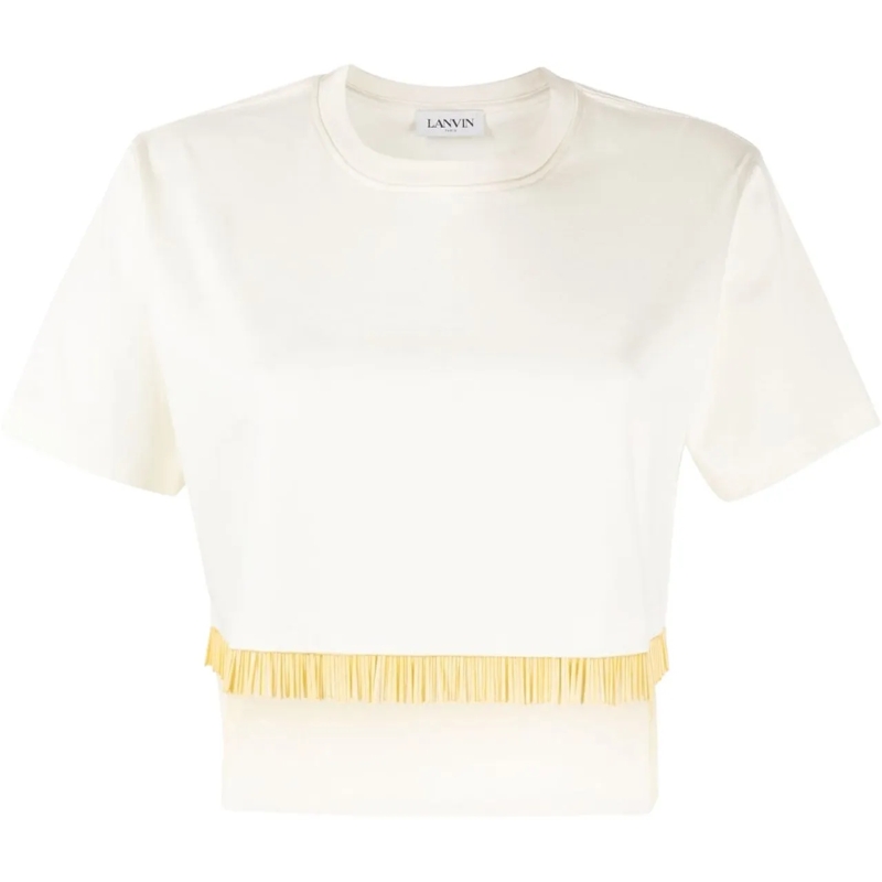 Lanvin T-Shirt Top Milk weiß