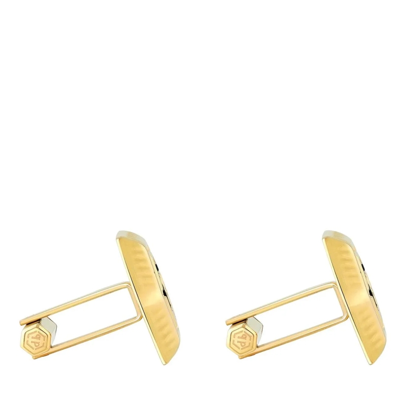 Philipp Plein Manschettenknöpfe Cufflinks Plein Icon gold(Image 4)