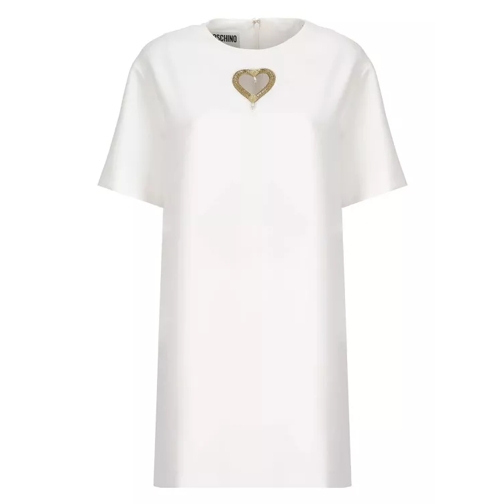 Moschino Stretch Heart Dress White 
