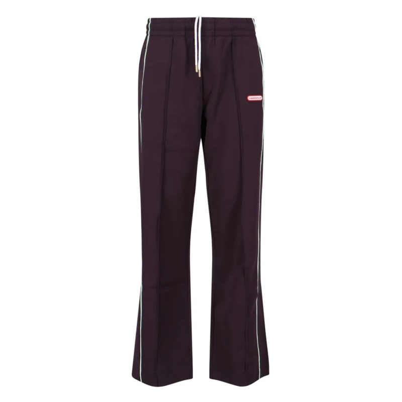Casablanca Jogginghose Classic Tailored Trousers With Straight Leg Design Purple