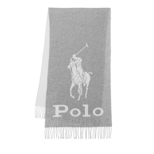 Polo Ralph Lauren Oversized Pp Scarf Oblong Wollen Sjaal
