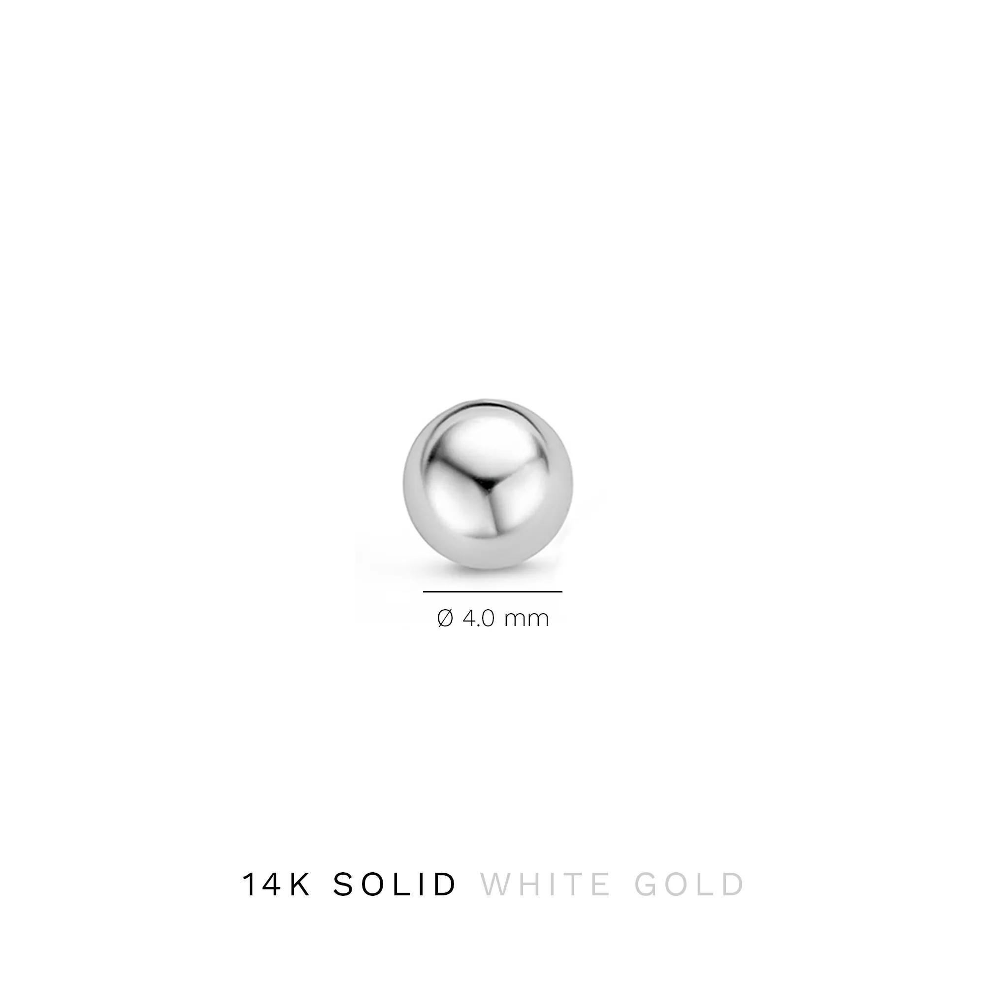 Thumbnail - Isabel Bernard Ohrringe - Saint Germain Finou 14 Karat Ear Studs With Sphere - Gr. unisize - in Silber - für Damen