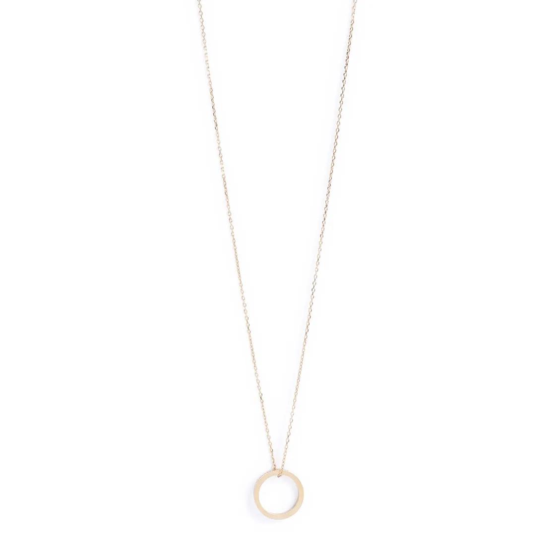 Maison Margiela Halsketten - Yellow Gold Silver Logo Reference Necklace With Ri - Gr. unisize - in Gold - für Damen