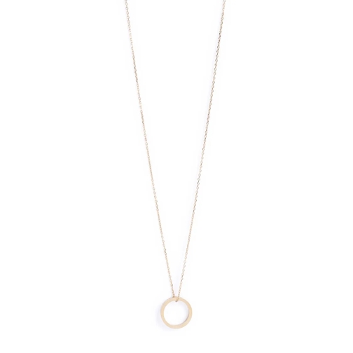 Maison Margiela Yellow Gold Silver Logo Reference Necklace With Ri Gold Mittellange Halskette