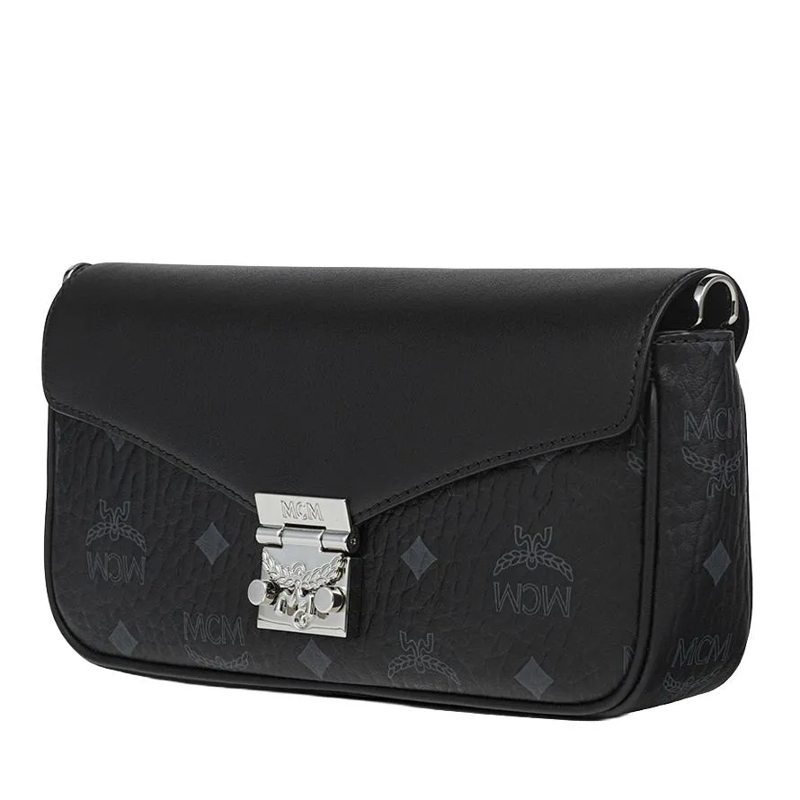 MCM Crossbody Bag Tracy Vi Lthr Mix Crossbody Mni Bk Black(Image 5)