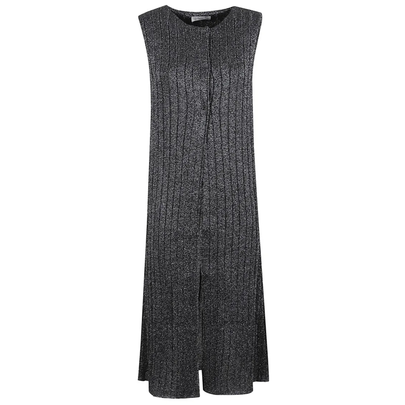 Charlott Overgangsmantel Grey Wool Waistcoat Black