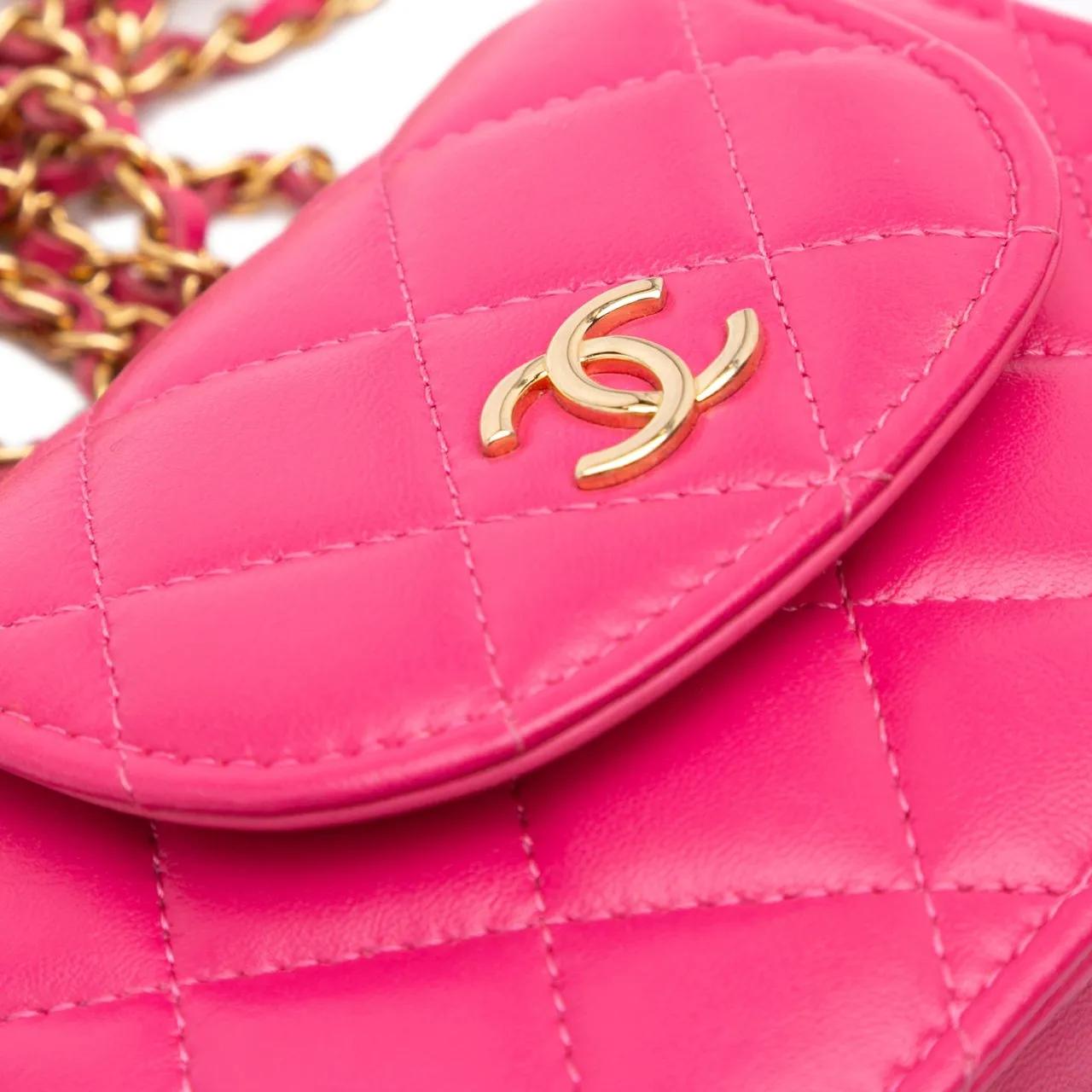 Thumbnail - Chanel Hobo Bags - CC Quilted Lambskin Flap Clutch On Chain - Gr. unisize - in Gold - für Damen