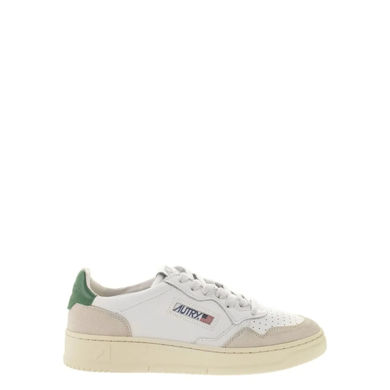 Autry International Lage-top sneaker Sneakers Low Leather And Suede White