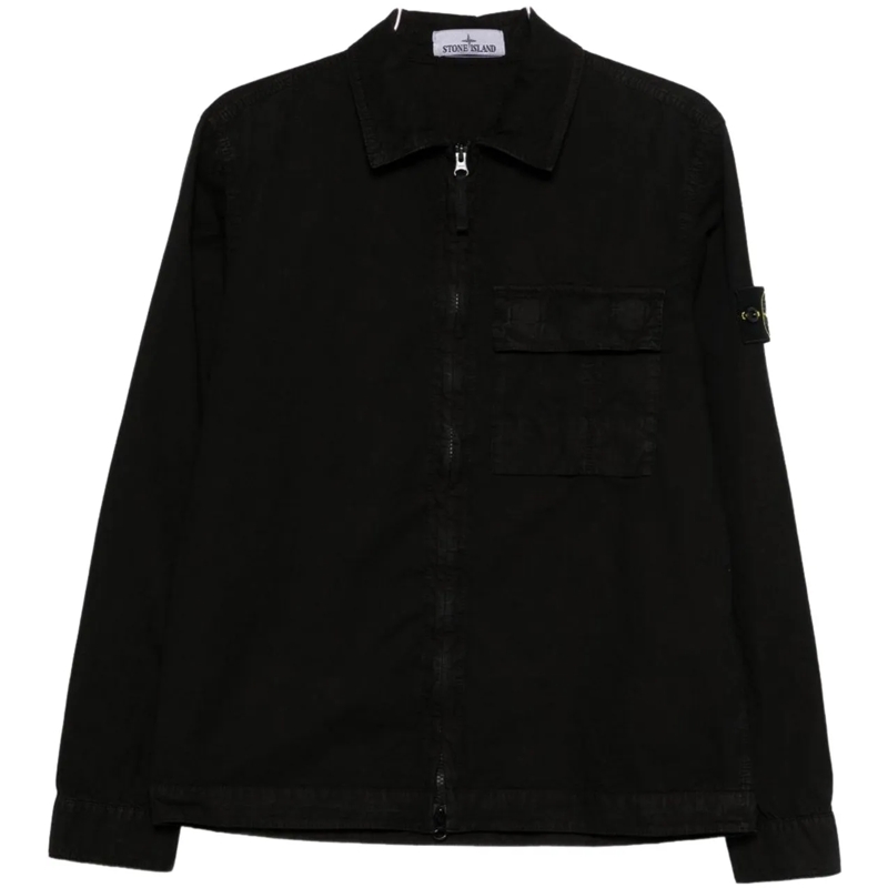 Stone Island Legeres Oberteil Shirts Black schwarz