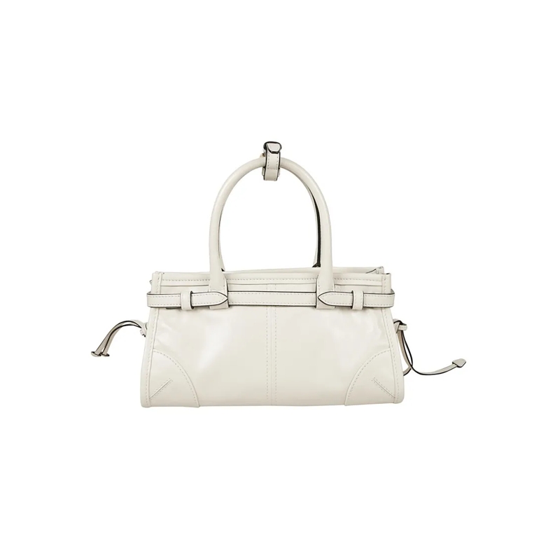 Prada Schultertasche Soft Lux Handbag White