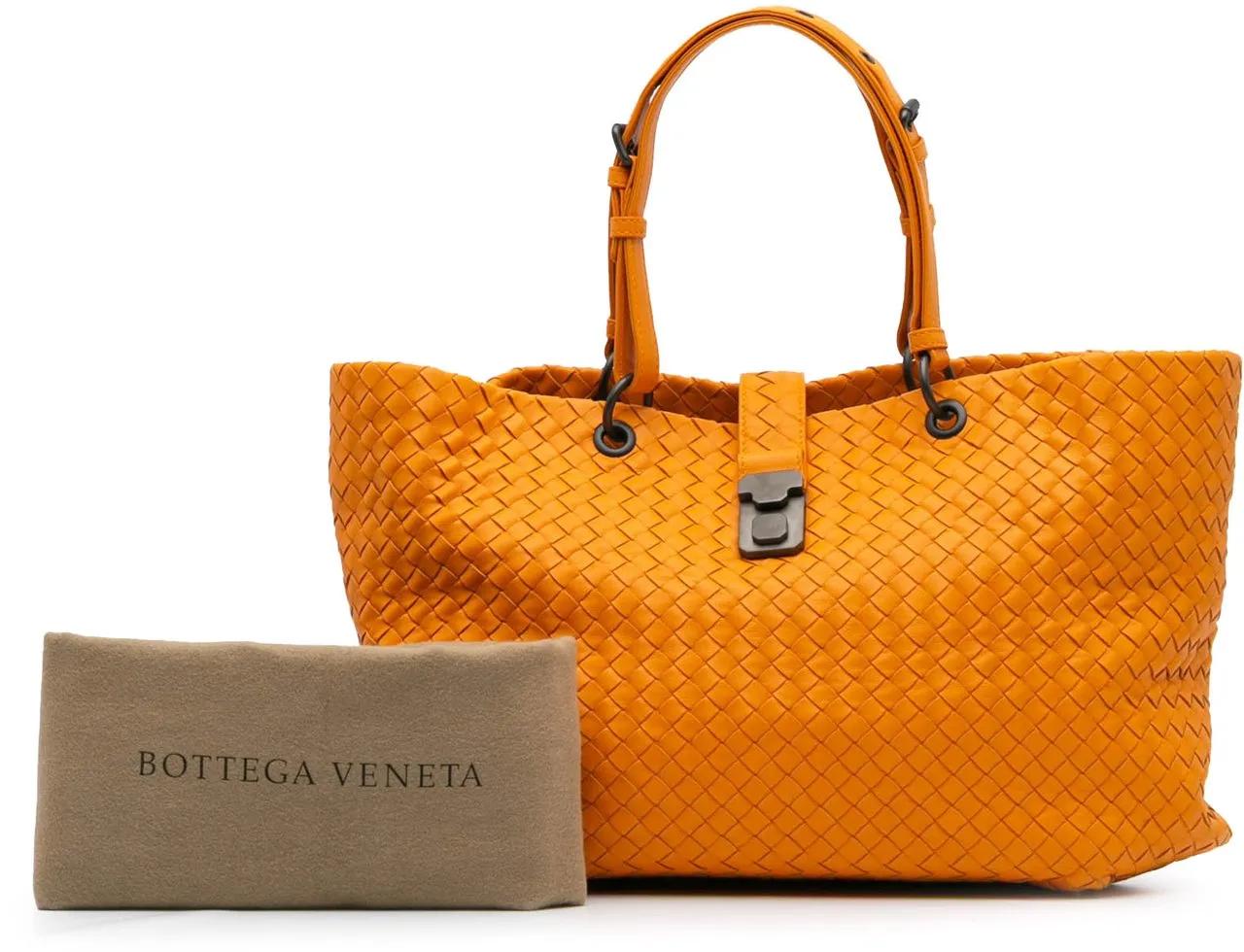 Thumbnail - Bottega Veneta Shopper - 2012-2024 Large Nappa Intrecciato Capri Tote - Gr. unisize - in Orange - für Damen