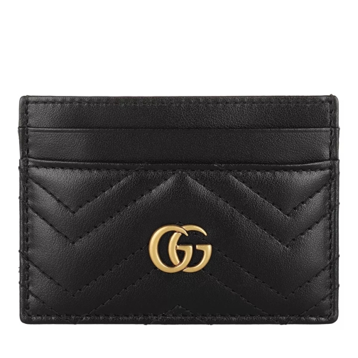 Gucci GG Marmont Card Case Leather Black Korthållare