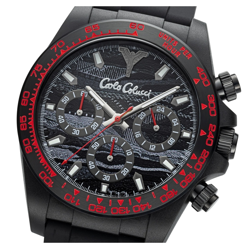 Carlo Colucci Chronograph Chronograph CC700- Anzeige: 3+3 Chronograph Zeig multicolor(Image 3)