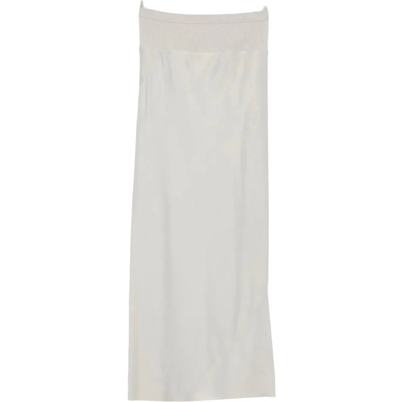 Rick Owens Midirock Calf Bias Skirt Pearl grau