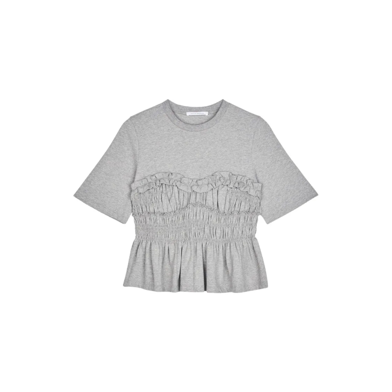 Cecille Bahnsen T-shirt Vilde T-Shirt Jersey Grey