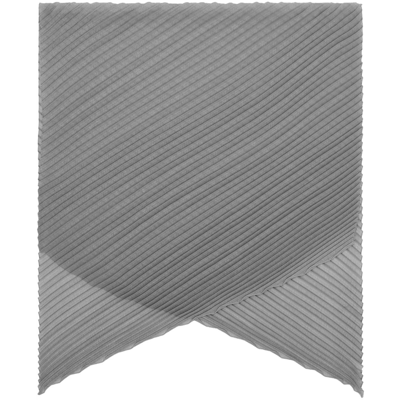 Emporio Armani Wollschal Stola Donna Plisse grau