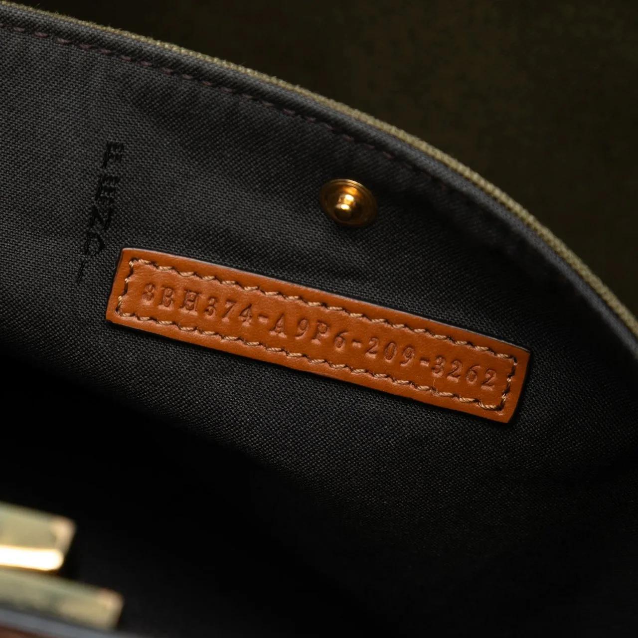 Thumbnail - Fendi Hobo Bags - Zucca Embroidered Canvas Peekaboo X Tote - Gr. unisize - in Grün - für Damen