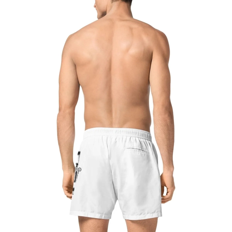 Philipp Plein Shorts Badehose Dragon weiss(Image 3)