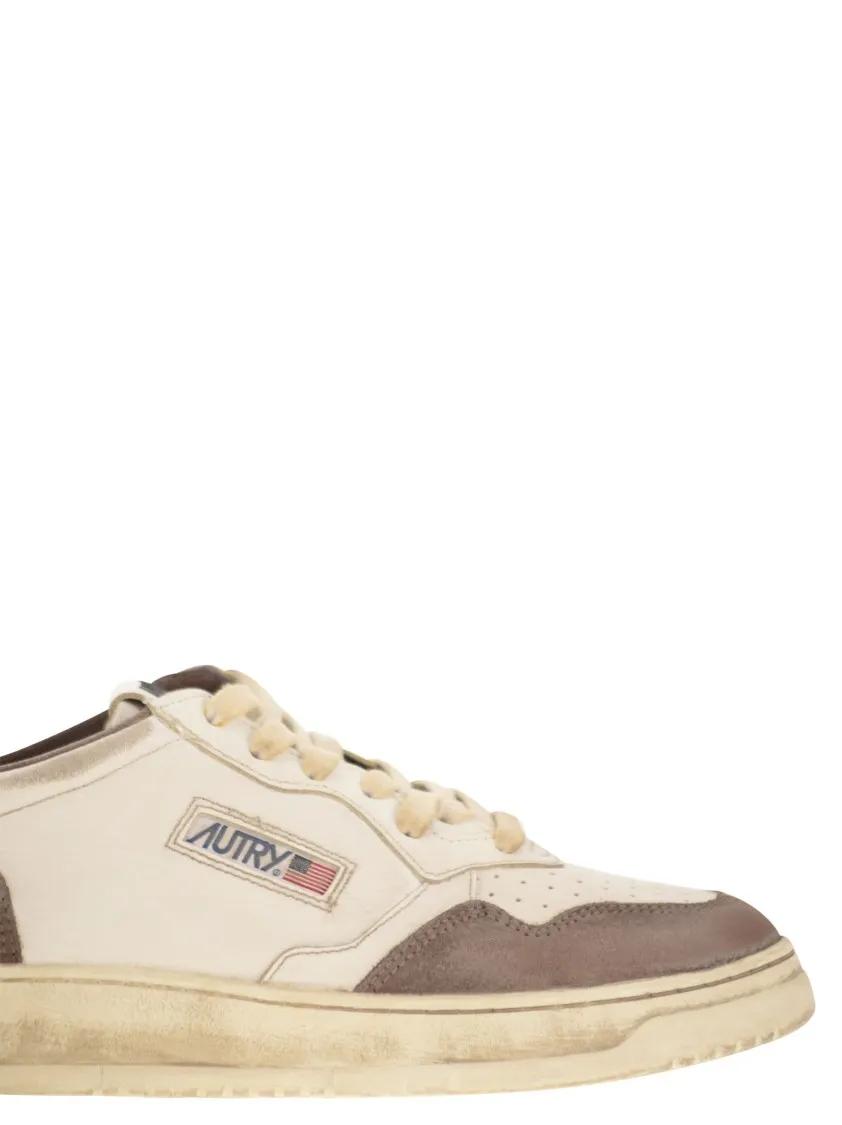 Thumbnail - Autry Low-Top Sneaker - Super Vintage - Leather Sneakers - Gr. 44 (EU) - in Beige - für Damen